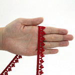 RENDA FLOR 1,6cm VERMELHO 30m