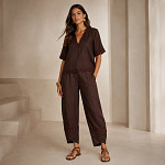 RENDA FLORIPA DUPLA 2,4cm MARROM 50m