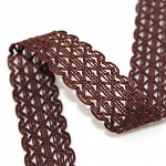 RENDA FLORIPA DUPLA 2,4cm MARROM 50m