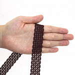 RENDA FLORIPA DUPLA 2,4cm MARROM 50m