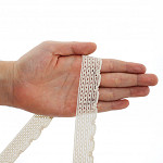 RENDA LARGA 2,6cm CRU 10m