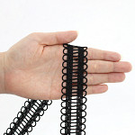 RENDA PALITO DOMINIQUE 3,2cm PRETO 30m