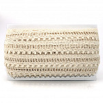RENDA PALITO POMPOM 2,5cm CRU 30m