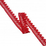 RENDA PARÁ BOLA 2,8cm VERMELHO 10m
