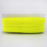 RENDA PICOT 9mm AMARELO NEON