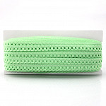 RENDA PICOT 9mm VERDE BEBÊ