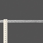 RENDA PICOT ALGODÃO 1,2cm BRANCO 30m
