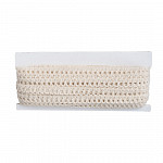 RENDA PICOT ALGODÃO 1,2cm CRU 30m
