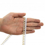 RENDA PICOT LAME 1,1cm BRANCO/OURO
