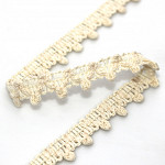 RENDA POMPOM 1,1cm CRU 30m