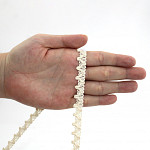 RENDA POMPOM 1,1cm CRU 30m