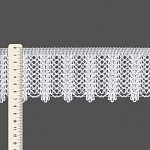 RENDA X BICO BEATRICE 7,5cm BRANCO 30m 