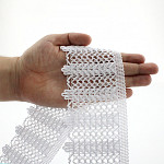 RENDA X BICO BEATRICE 7,5cm BRANCO 30m 