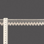 RENDA ZIG ZAG 2,9cm CRU 10m