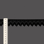 RENDA ZIG ZAG BICO 3,2cm PRETO 30m