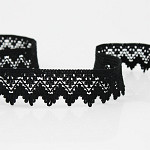 RENDA ZIG ZAG BICO 3,2cm PRETO 30m