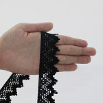 RENDA ZIG ZAG BICO 3,2cm PRETO 30m RENDA ZIG ZAG BICO 3,2cm PRETO 30m