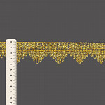 RENDA ZIG ZAG BICO 3,9cm OURO 10m