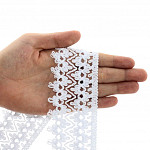 RENDA ZIG ZAG BOLINHA LOLLA 5,2cm BRANCO
