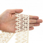 RENDA ZIG ZAG BOLINHA LOLLA 5,2cm CRU