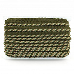 VIVO CORDÃO MÉDIO 1,1cm VERDE MUSGO/MILITAR ENVELHECIDO/AREIA ESCURA 20m