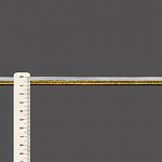 VIVO CROCHÊ 1cm BRANCO/OURO 10m
