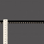 VIVO PONTILHADO 1,3cm PRETO/CRU 50m