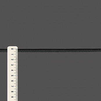 CORDÃO ELÁSTICO AGULHADO MÉDIO 6mm PRETO 50m