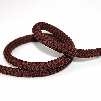 CORDÃO ELÁSTICO AGULHADO MÉDIO 8mm MARROM 50m