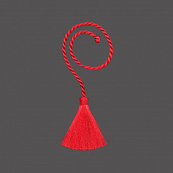 CORDÃO FINO 5mm COM PINGENTE CEREJA 40cm 50un