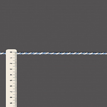 CORDÃO FINO GITANA 4mm CRU/AZUL CLARO 30m