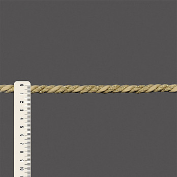 CORDÃO GROSSO 10mm BEGE/OURO CLARO 50m