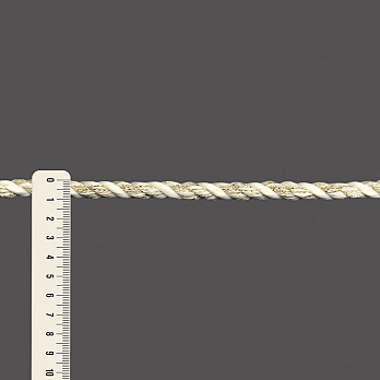 CORDÃO GROSSO 10mm CHAMPAGNE/OURO CLARO 50m