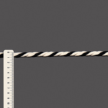 CORDÃO GROSSO 10mm CRU/PRETO 30m