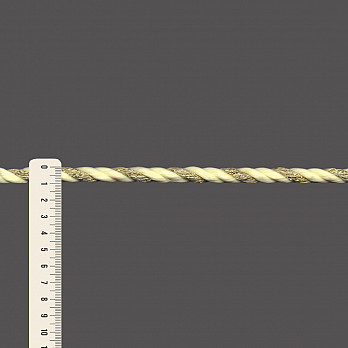 CORDÃO GROSSO 9mm AMARELO CLARO/OURO 50m