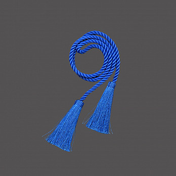 CORDÃO FINO 4mm COM PINGENTE AZUL ROYAL 67cm 50un