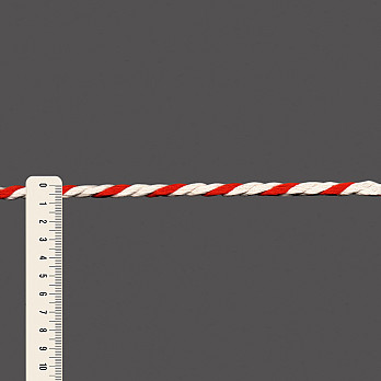 CORDÃO MÉDIO 7mm CRU/TANGERINA 50m