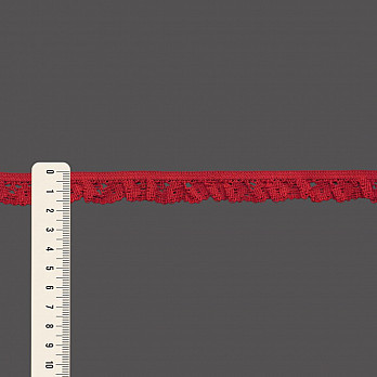 ELÁSTICO BABADO 1,7cm VERMELHO 25m
