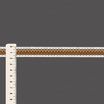 ELÁSTICO CROCHÊ 1,8cm SEM BENEFICIAMENTO/BEGE/MOSTARDA 25m
