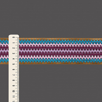 ELÁSTICO CROCHÊ 5cm BEGE/AZUL/ROSA/UVA/LAVANDA 25m