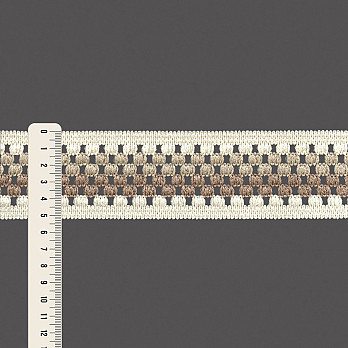 ELÁSTICO CROCHÊ 5,2cm CHAMPAGNE/CAMURÇA CLARO/AREIA 25m