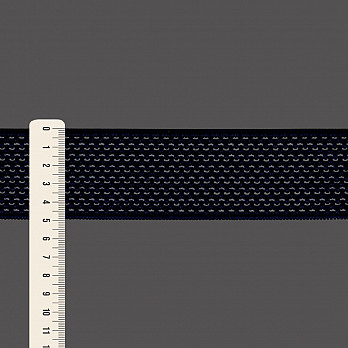 ELÁSTICO CROCHÊ 5cm AZUL MARINHO 25m