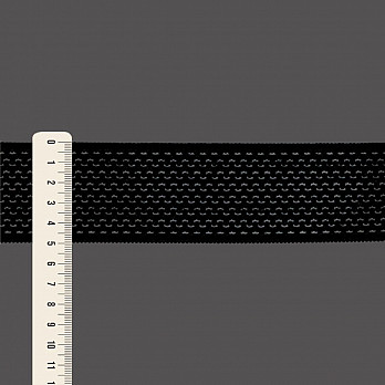 ELÁSTICO CROCHÊ 5cm PRETO 25m