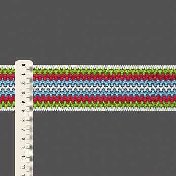 ELÁSTICO CROCHÊ 5cm SEM BENEFICIAMENTO/VERDE/PINK/AZUL PASTEL 25m