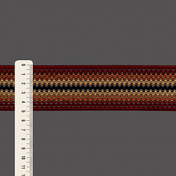 ELÁSTICO CROCHÊ 5cm VINHO/LARANJA ESCURO/BEGE/PRETO 25m