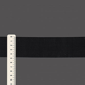 ELÁSTICO EMBUTIR SOFT 4,8cm PRETO 25m
