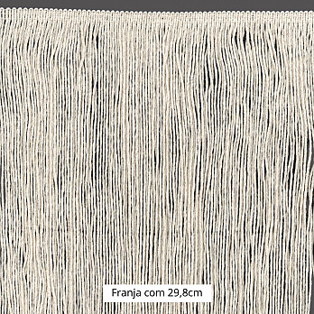 ELÁSTICO FRANJADO 29,8cm CRU 10m