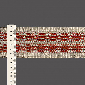 ELÁSTICO FRANZIDO 6,9cm AREIA/CONHAQUE 25m