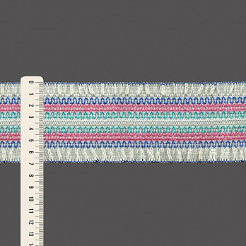 ELÁSTICO FRANZIDO 6,9cm CHAMPAGNE/AZUL/ROSA/AZUL PISCINA 25m