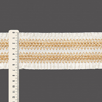 ELÁSTICO FRANZIDO 6,9cm CRU/BEGE 25m